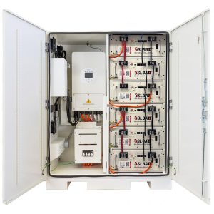 Inverter và pin lưu trữ trong cấu tạo hệ thống điện mặt trời hybrid